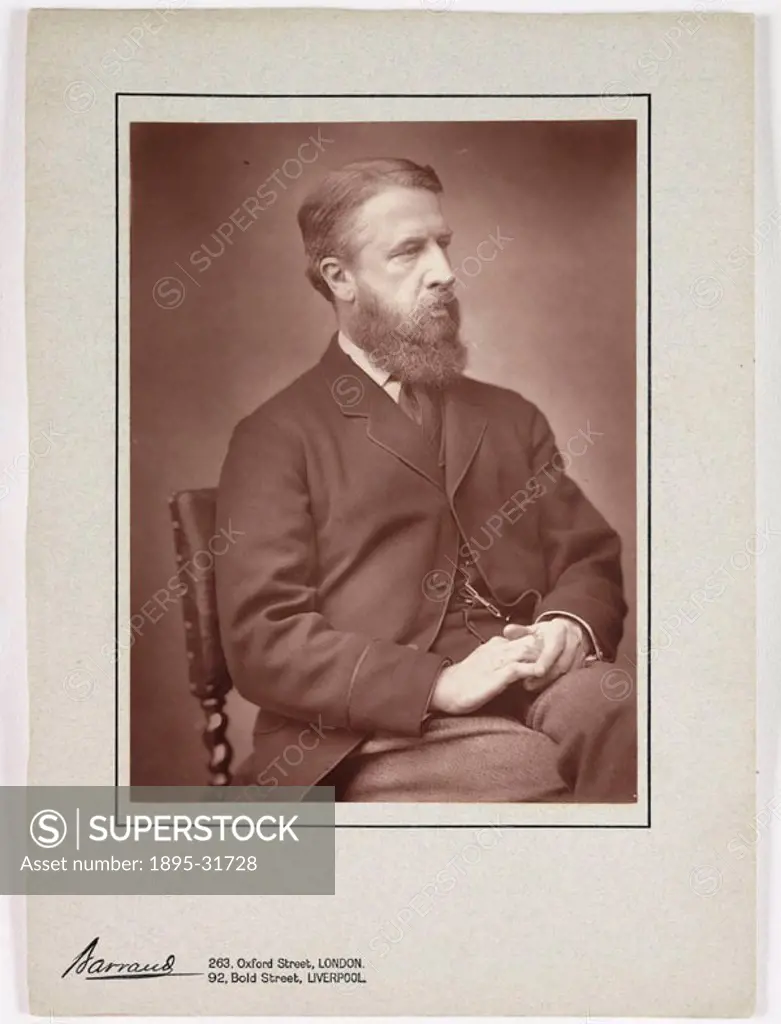 A photographic portrait of the Marquis of Hartington (1858-1891) taken at the studio of Herbert Rose Barraud, Oxford Street, London, in about 1885. Sp...