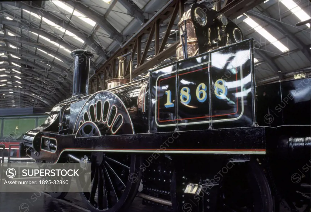 ´Columbine´ was one of the first locomotives to be built at the Grand Junction Railways new Crewe Works and typifies the motive power used on main li...