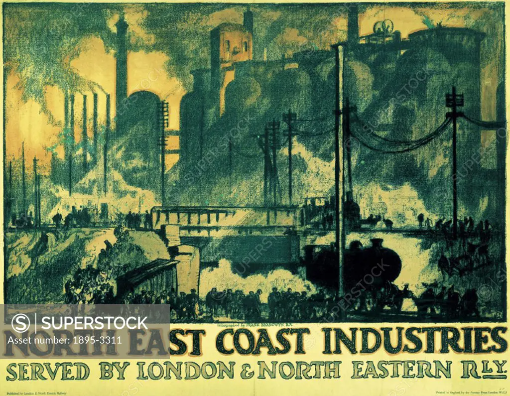 Poster produced for the London and North Eastern Railway (LNER) to promote the companys services to industries based long the North East Coast of Eng...