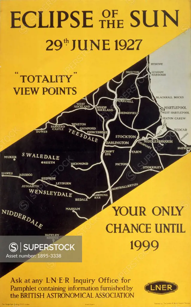 Poster produced for the London and North Eastern Railway (LNER) to promote rail travel to areas of north-eastern England offering the best views of th...