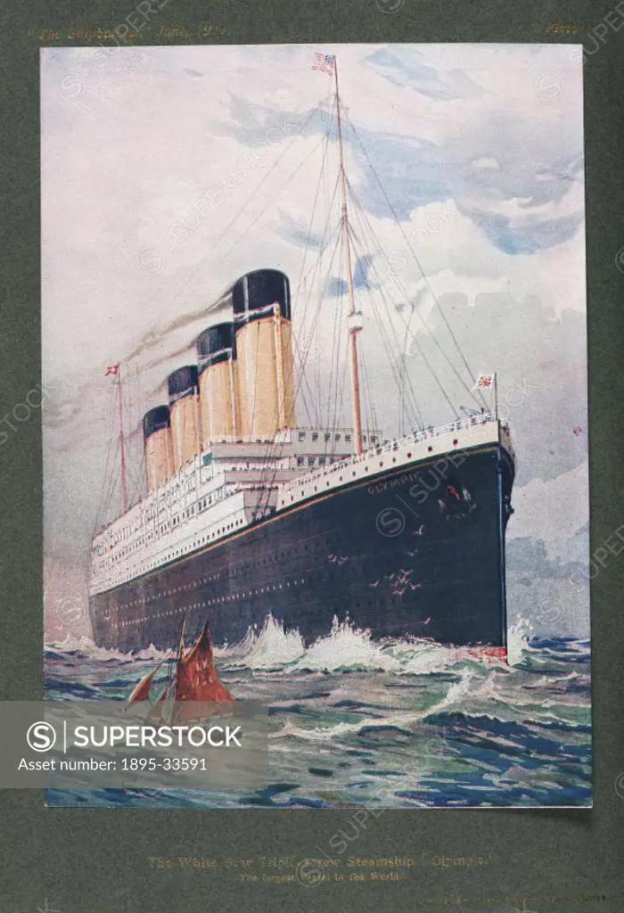 The Olympic’ was the largest vessel in the world at the time. Older sister of the Titanic’, the Olympic served as a reliable member of the White Sta...