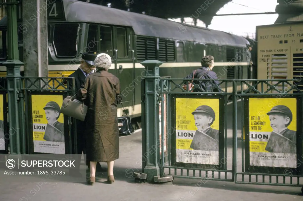 Photograph taken at Liverpool Street station, London, during the British Transport Films production ´The Other Essex´ made in the autumn of 1963.