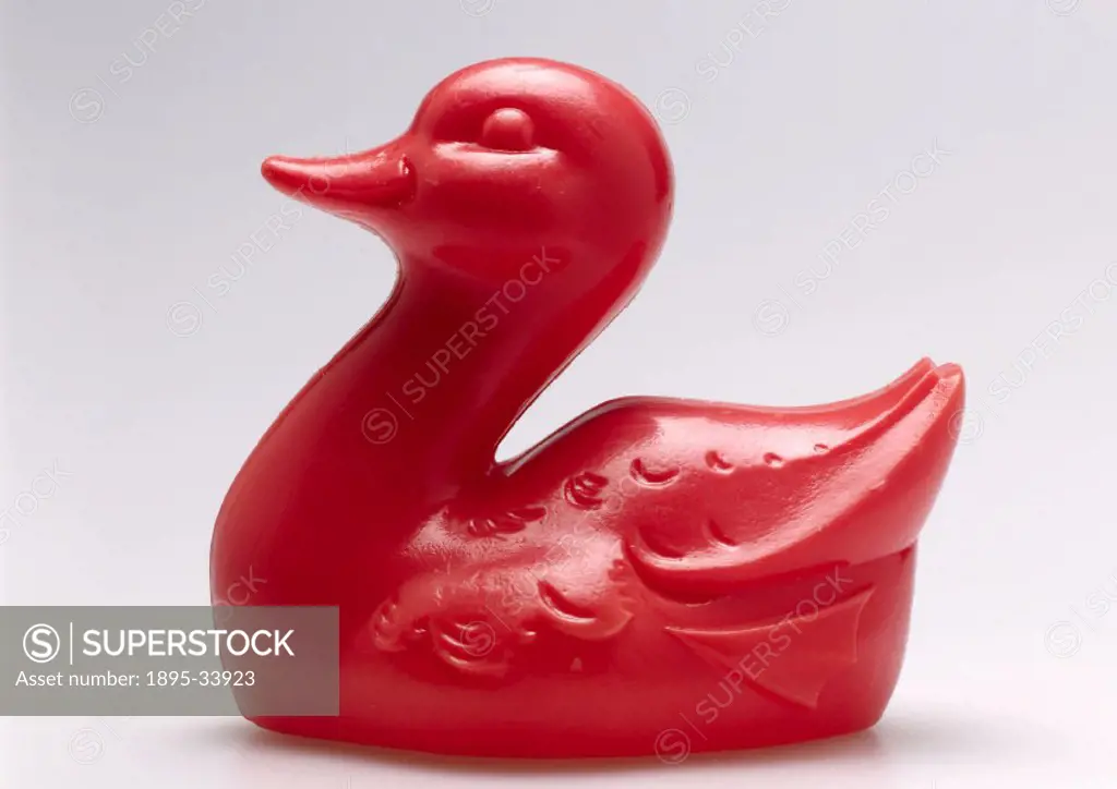 Traditional rubber ducks’ for bathtime use are actually made from toughened PVC (polyvinyl chloride, a thermoplastic), using blow-moulding techniques...