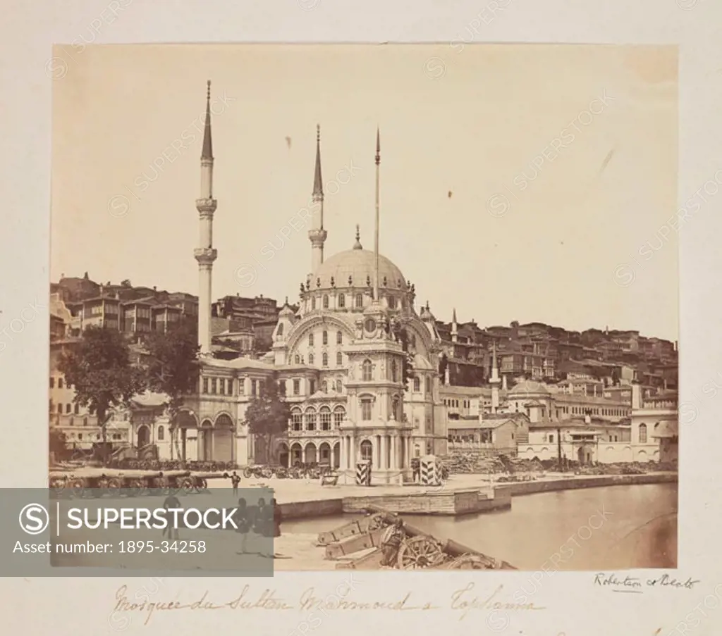 A photograph of a mosque in Tophana, Istanbul (Constantinople), Turkey, taken by James Robertson and Felice Beato. Born in Scotland, Roberston settled...