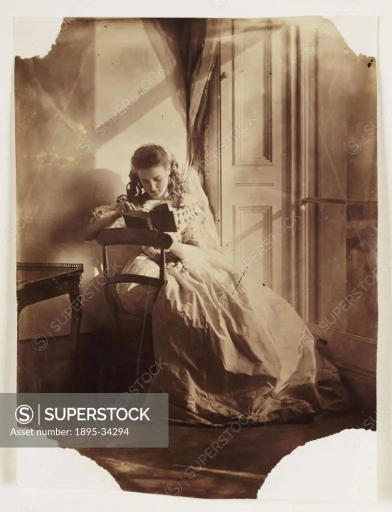 A photograph of a young woman, possibly Clementina Hawarden, taken by Clementina, Lady Hawarden (1822-1865), in about 1860.  Clementina, Lady Hawarden...