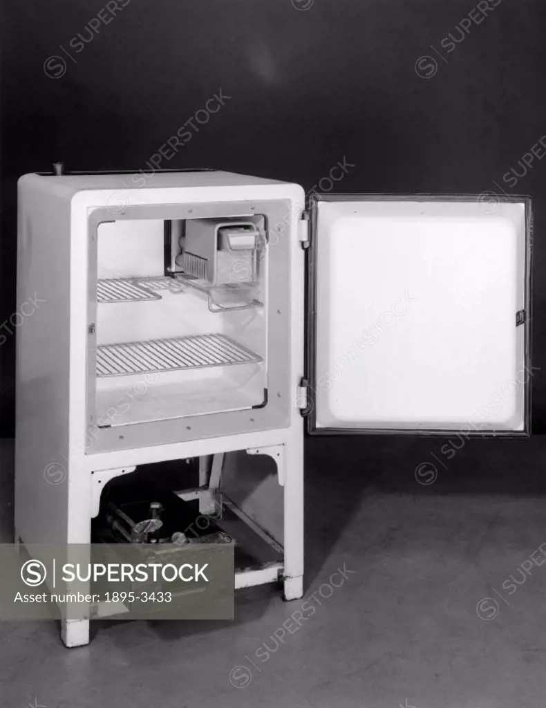 This small ammonia absorption refrigerator was designed to operate on paraffin. It was commonly used in post-war prefabs and bungalows. Made by Electr...
