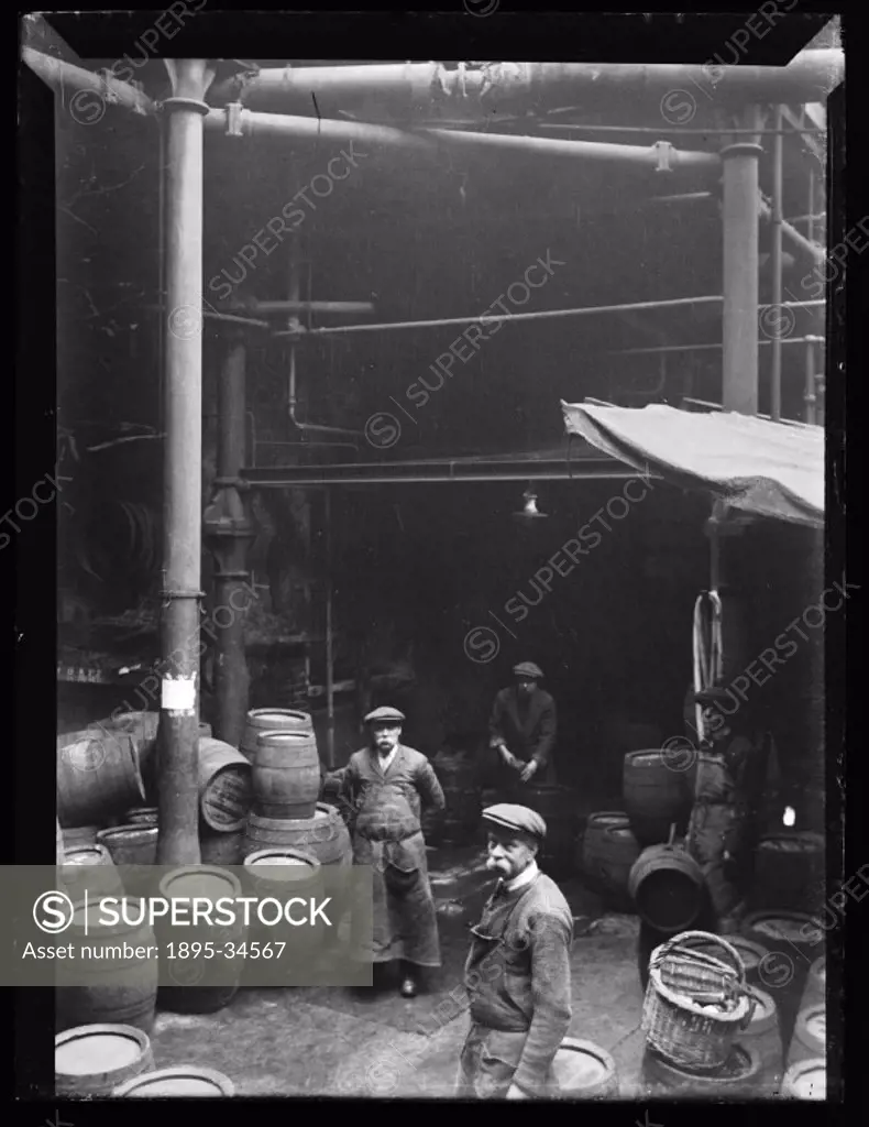 A photograph of a group of brewery workers,  taken by Edgar Tarry Adams (1852-1926), in about 1900.  Edgar Tarry Adams was a wealthy and dedicated ama...