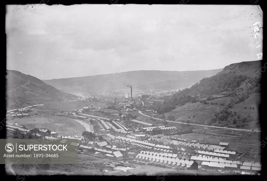 A photograph of the Rhondda Valley in Wales, taken by James Jarche for the Daily Herald newspaper on 23 June, 1931.  This photograph has been selected...