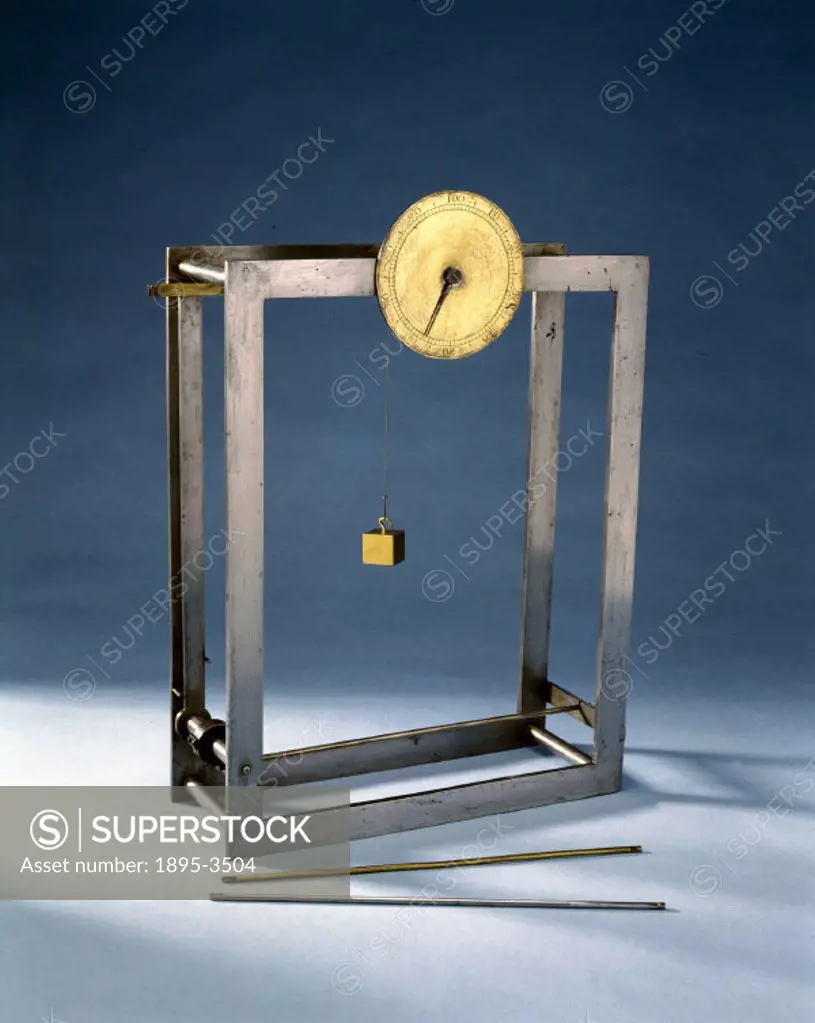 The famous 18th century science lecturer Dr Stephen Demainbray used this instrument to measure the expansion of various types of metal when heated. Th...