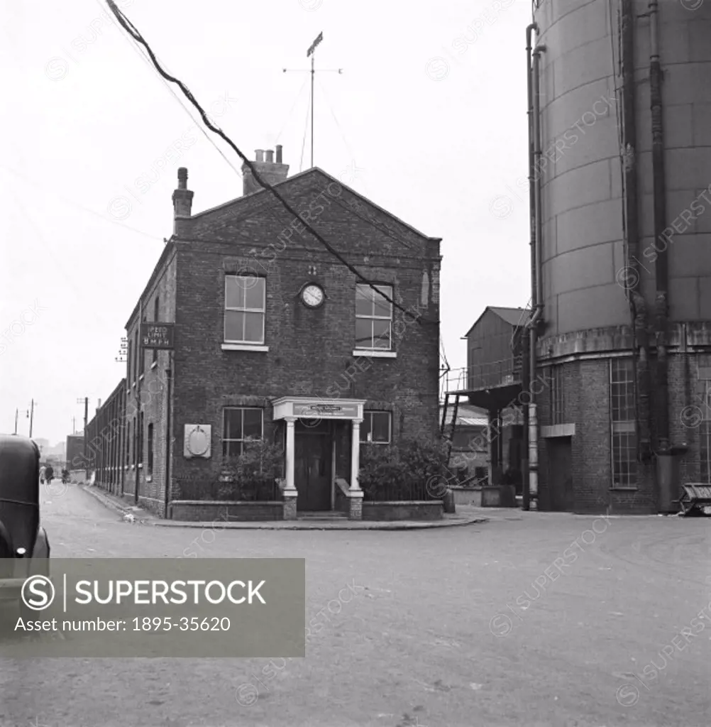 Office at King´s Cross motive power depot, 9 September 1952.   This depot was built in 1851 and was equipped with engine sheds and a turntable. It was...