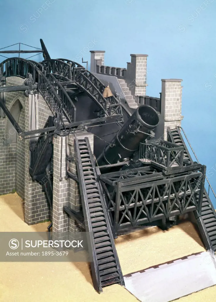 This scale model (1:24) of the Great Rosse Telescope was made prior to its construction in 1842-5, as it includes an observing platform that was never...