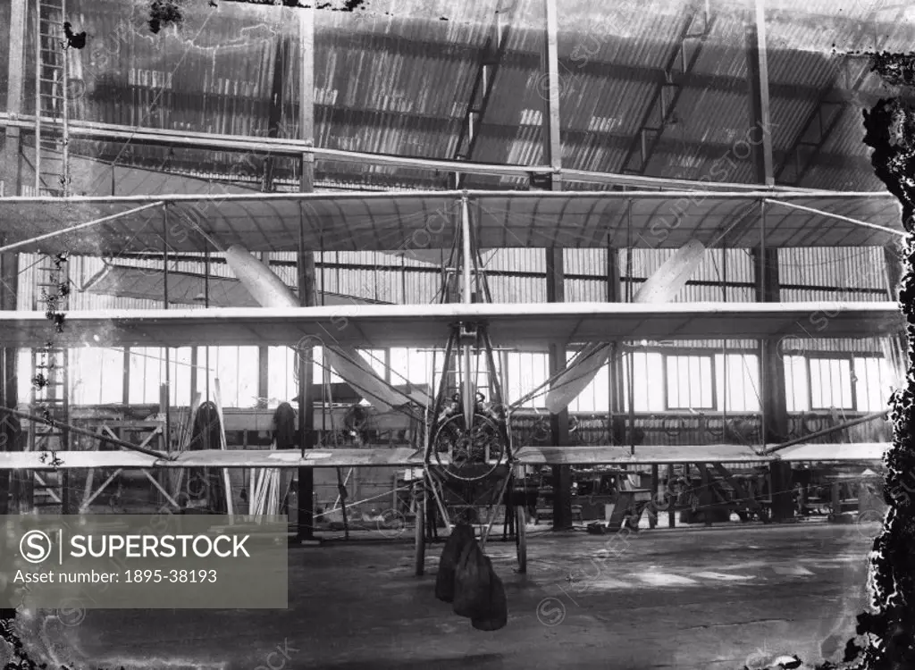 Taken in the Farnborough airship shed. Samuel Franklin Cody (1861-1913) was a Texan who joined a wild west show as a young man. His troupe came to Eur...