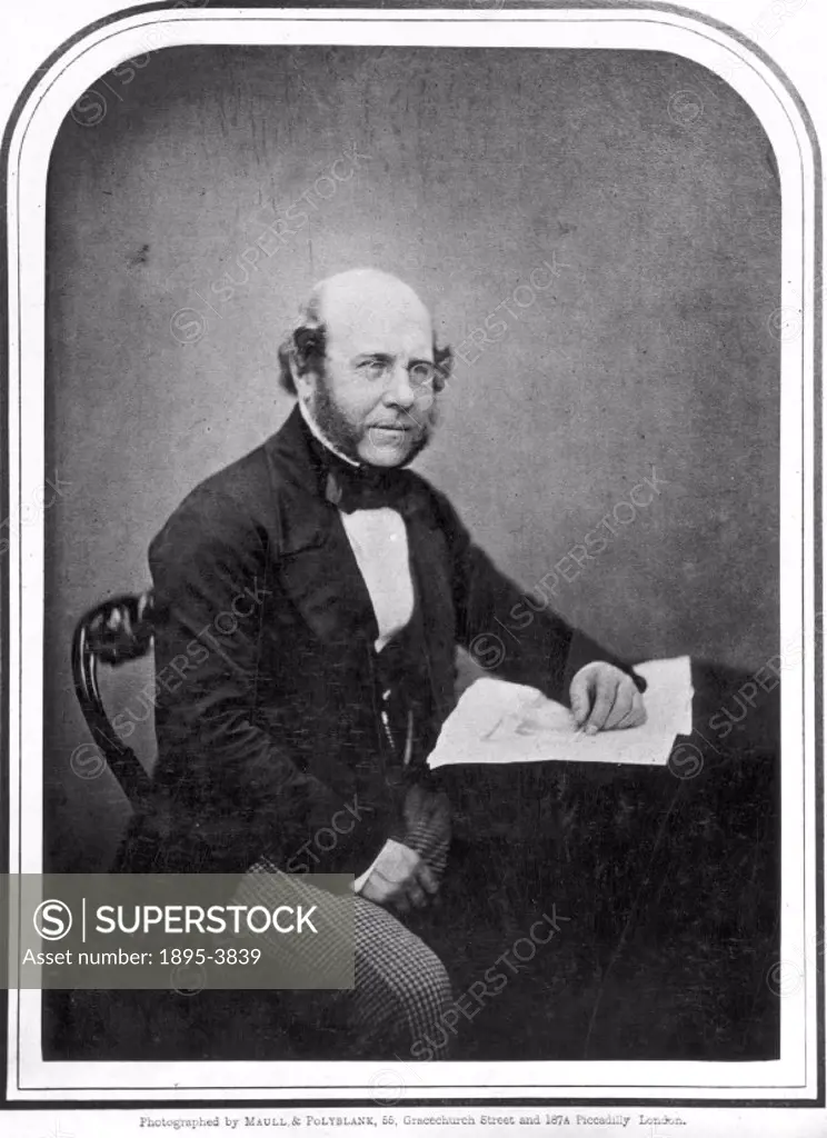 ´Studio portrait by Maull & Polyblank of Barlow (1809-1885) who was resident engineer of the Midland Railway under William Cubitt. He was responsible ...