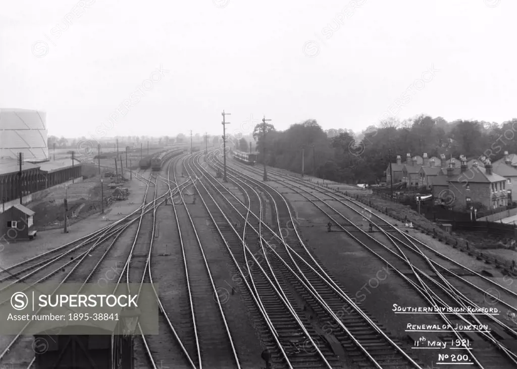 Romford Junction, Essex, 11 May 1921.  This junction, on the Great Eastern Railway, was where the one of the lines out of Liverpool Street station bra...