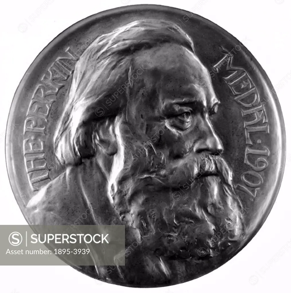 Perkin portrayed on the Perkin medal. In 1856, whilst attempting to synthesise quinine for the treatment of malaria, Perkin (1838-1907) managed to ext...