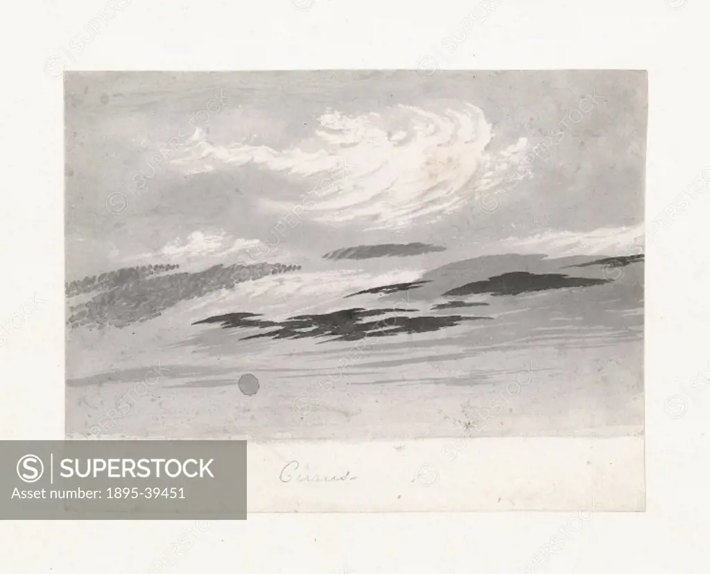 Pink and grey wash cloud study by Luke Howard FRS. Ordering and classification were important features of Enlightenment science. Fascinated since chil...