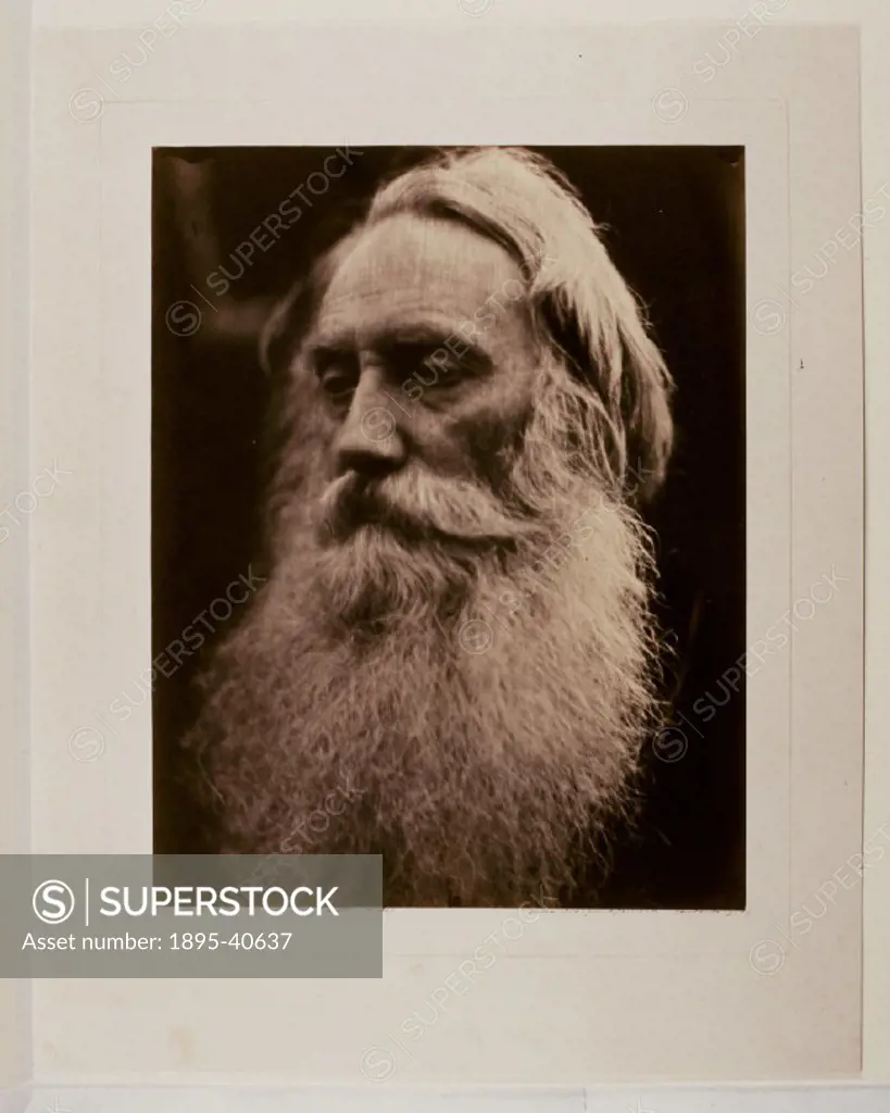 Photographic portrait of poet and dramatist Henry Taylor (1800-1886) by Julia Margaret Cameron (1815-1879). Cameron´s photographic portraits are consi...