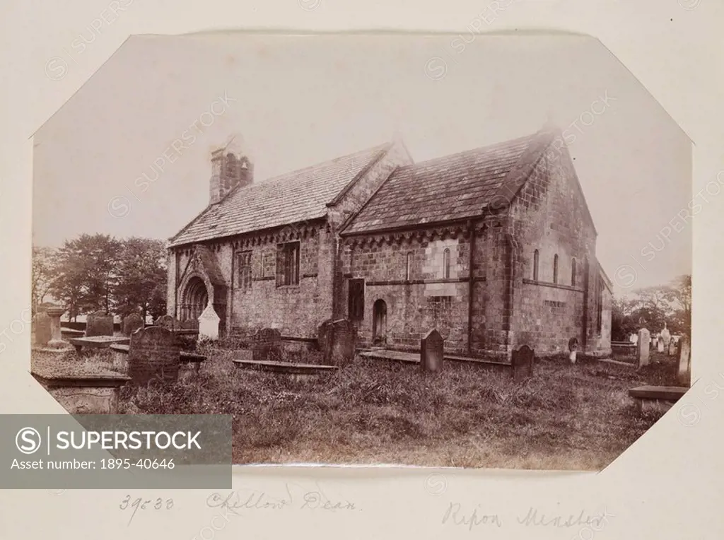 Adel Church, c 1895 Photograph of Adel Church in West Yorkshire by Frith & Co 