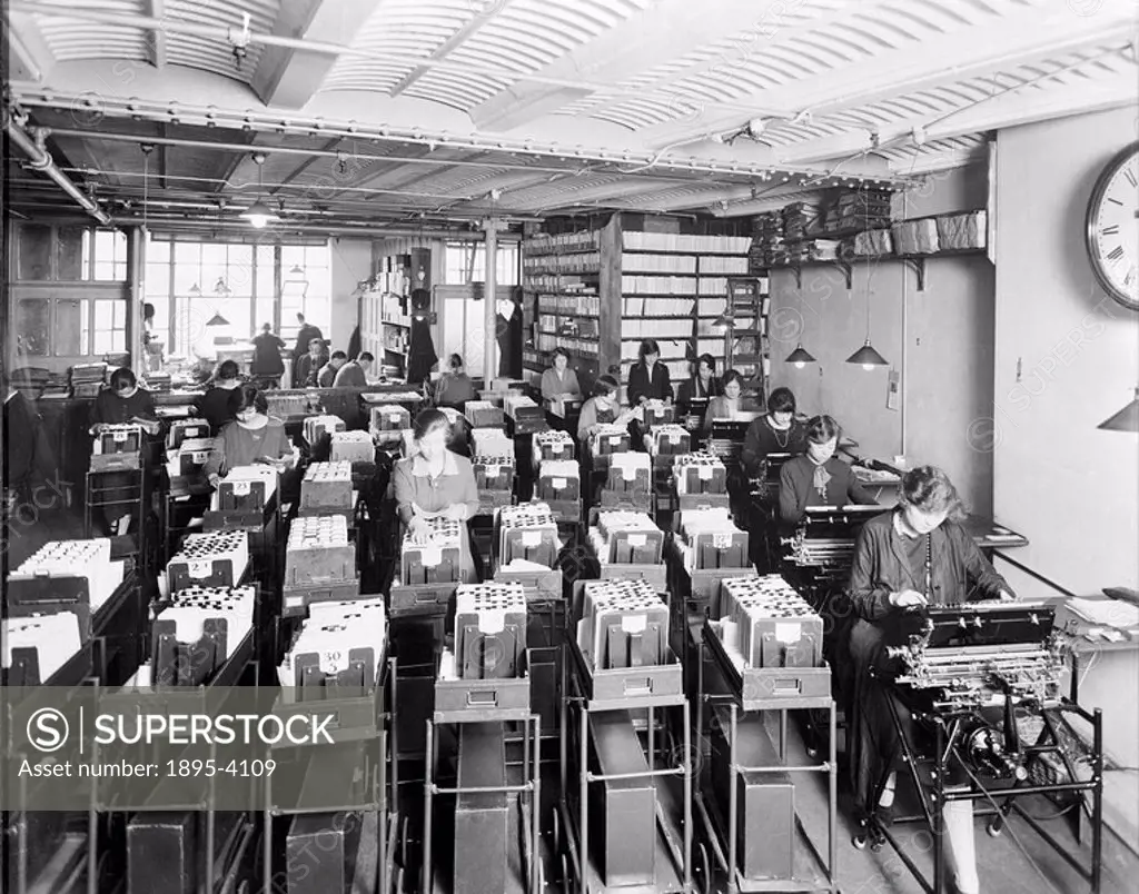Burroughs machines in use at Brown Brothers Ltd, 1929 The mechanical calculator was an invaluable machine for office workers dealing with finances or ...