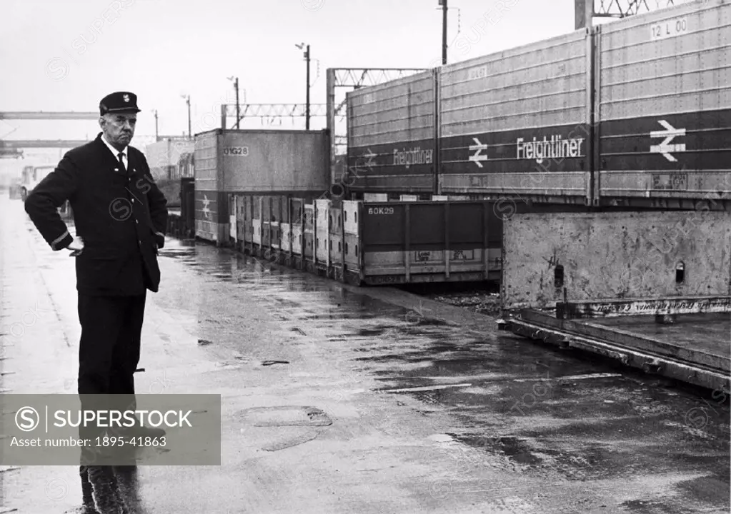 George Bradley, the terminal overseer at the Longsight Freightliner Depot, makes a face.