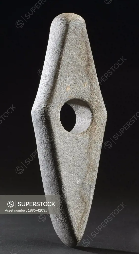 Stone axe hand tool, European, Stone Age, 8500-2000 BC.