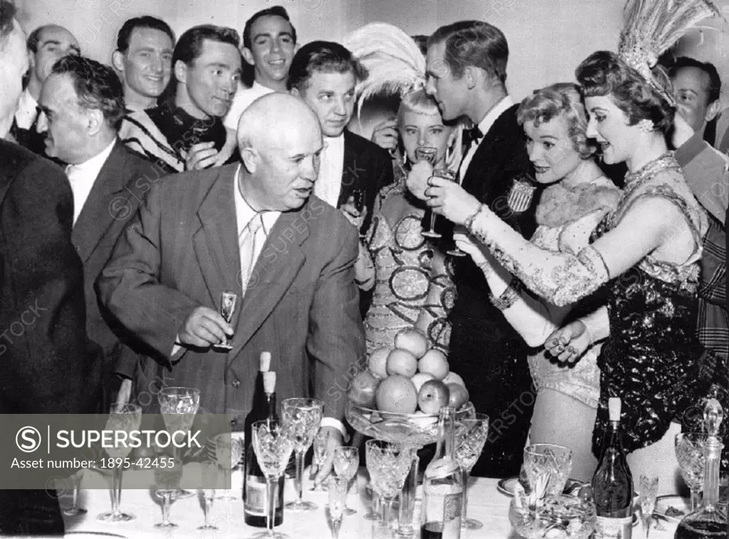 What’s this - Mr Khrushchev with a GLASS in his hand? Six short months ago he was fulminating against drunkards, thieves and swindlers in Russian so...