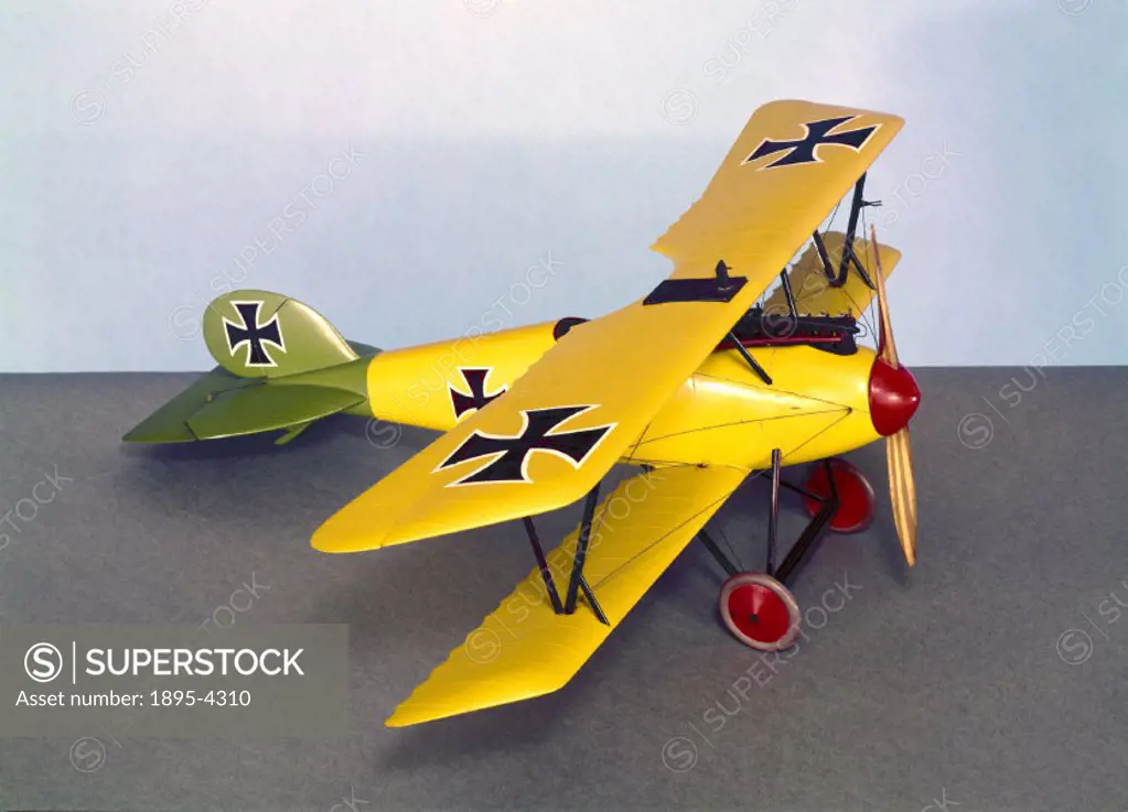 Model (scale 1:15). The Albatros fighter was the mainstay of German air forces in World War I. It enjoyed early success after it first appeared in 191...
