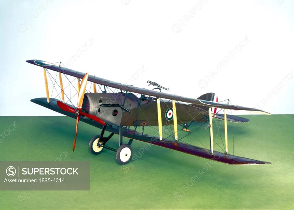 Model (scale 1:10). The two-seater Bristol Fighter was capable of a speed of  115 mph at 10,000 feet and had a service ceiling of 20,000 feet. Designe...