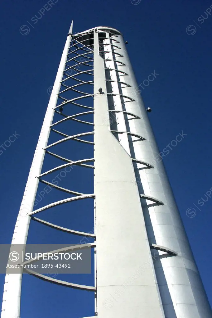 The Glasgow Tower is the only building in the world which can turn through 360 degrees from the ground up. Its aerodynamic design allows the entire bu...