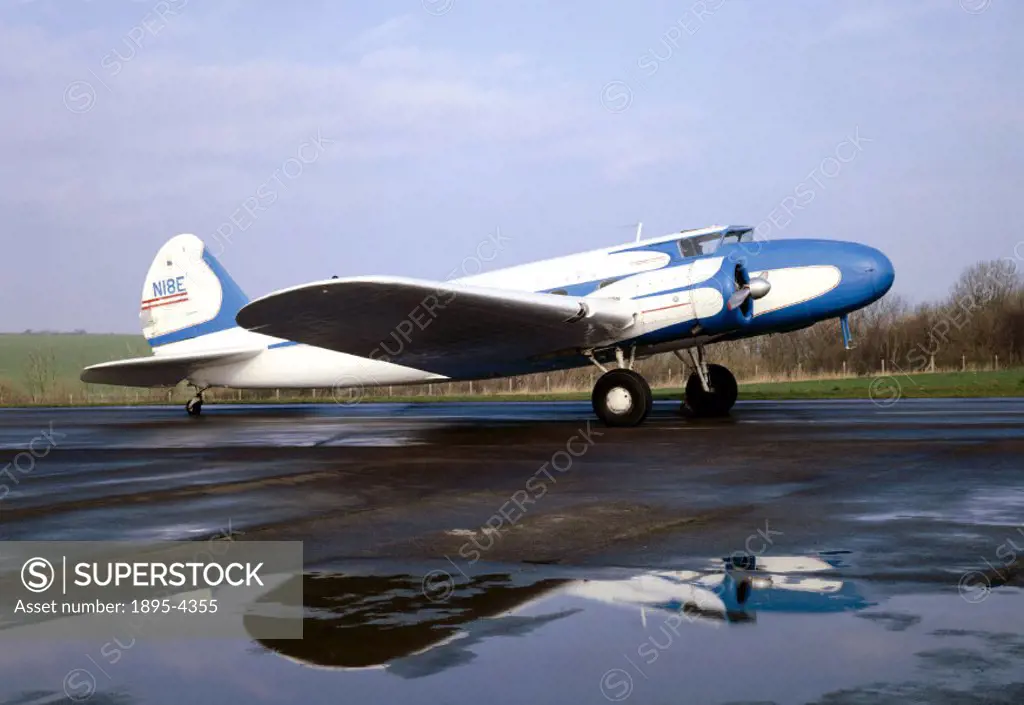 The aircraft is pictured at the Science Museum´s Wroughton airfield in Wiltshire. The Boeing 247 was developed from the B-9 bomber of 1931. It carried...