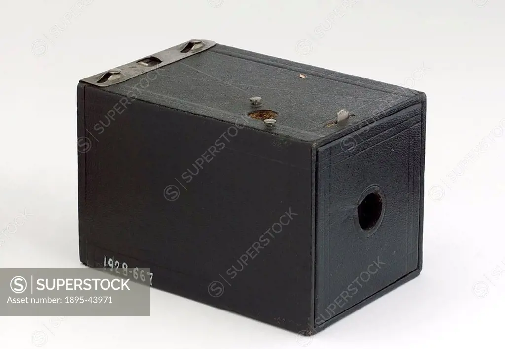 Kodak ´Brownie´ box camera, made by Eastman Kodak Co  The camera was literally a cardboard box with a wooden end, yet it took perfectly good photograp...