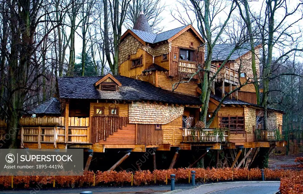 The Treehouse Restaurant, reputed to be one of the largest treehouses in the world.