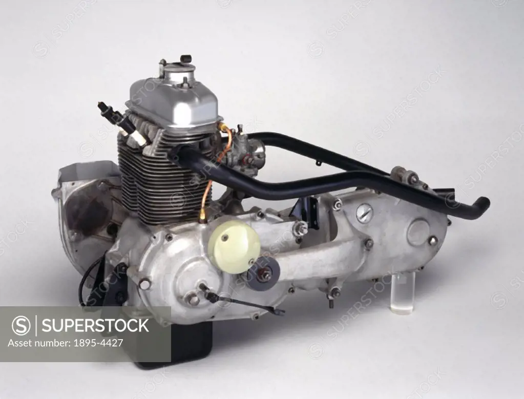 One of the largest-capacity engines to be installed in a British-built motor scooter. The transmission is via a four-speed gearbox operated by a foot ...
