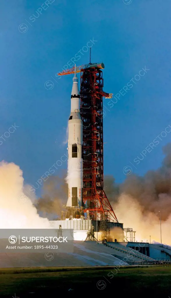 Apollo 13 lifted off for the Moon with Commander Jim Lovell, Command Module Pilot Jack Swigert and Lunar Module Pilot Fred Haise aboard. Two days late...