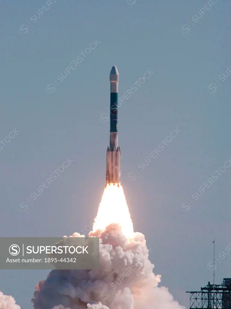 NASA´s Deep Impact spacecraft launches from the Cape Canaveral Air Force Station at 1.47.08 pm EST. On 4 July 2005 a refrigerator-sized probe from the...
