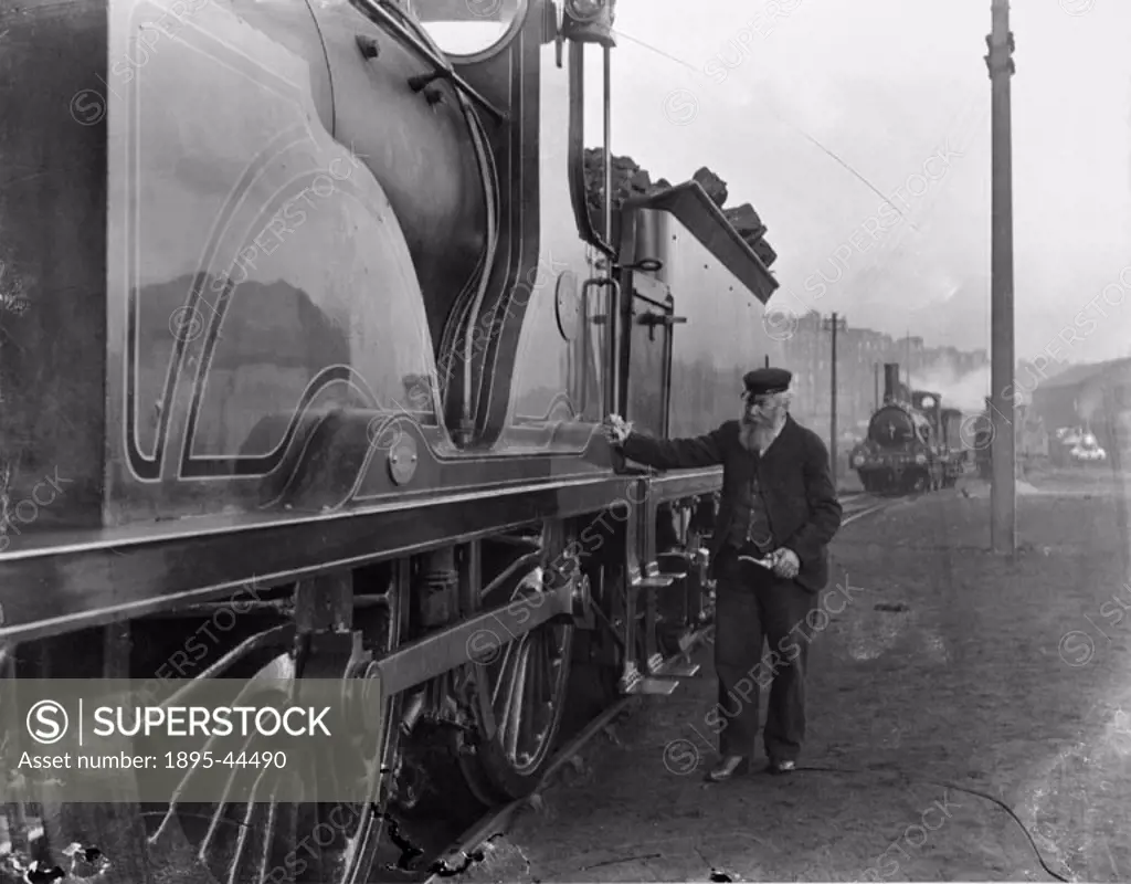 Photograph of a locomotive inspector.