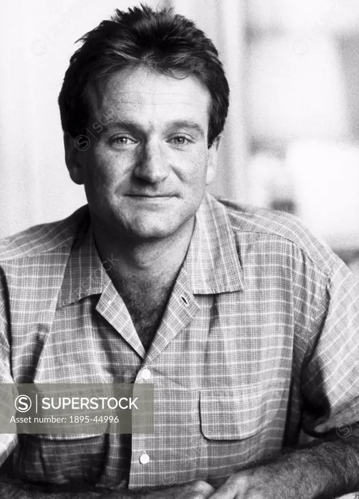 Robin Williams, American actor, 1984.