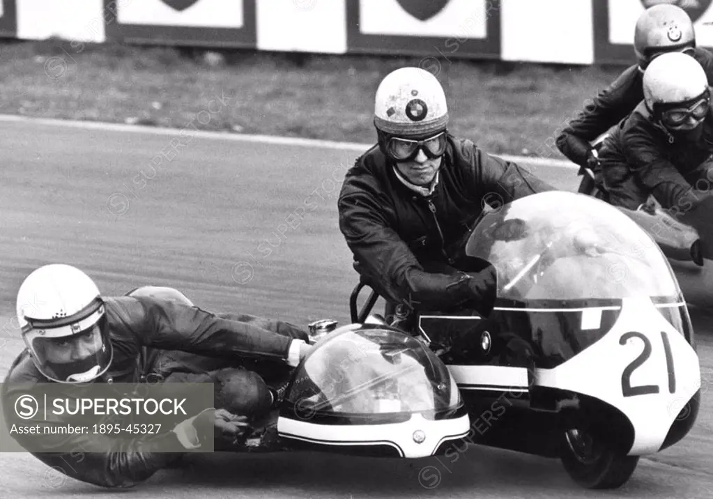 Motorcycle race, Oulton Park, Cheshire, April 1971.