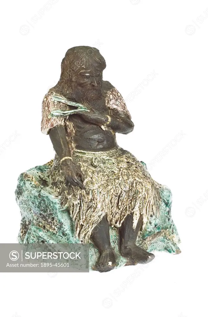 Pottery figure of Shennong, god of medicine