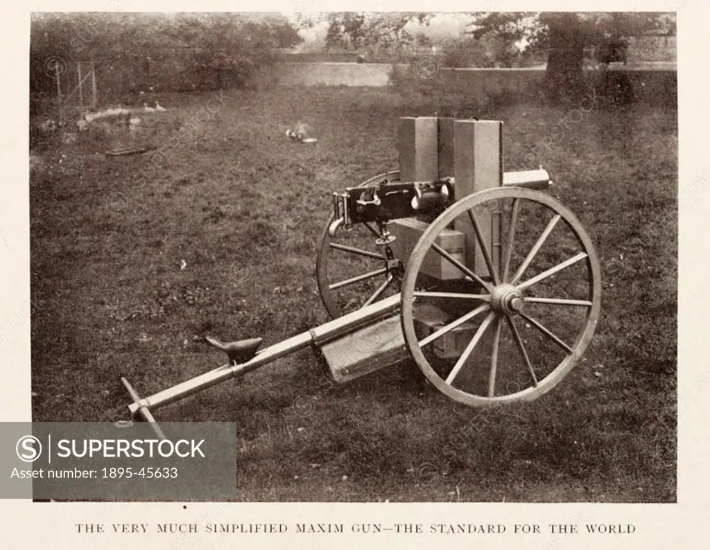 Photograph of the Simplified Maxim gun.