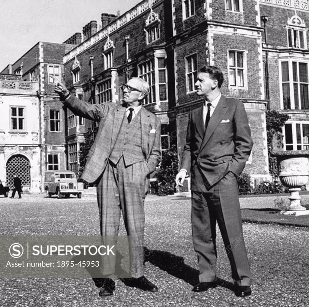Two men relax after lunch in the grounds of Hatfield House - Mr Ian Smith, Prime Minister of Southern Rhodesia, and Lord Salisbury   once regarded as...