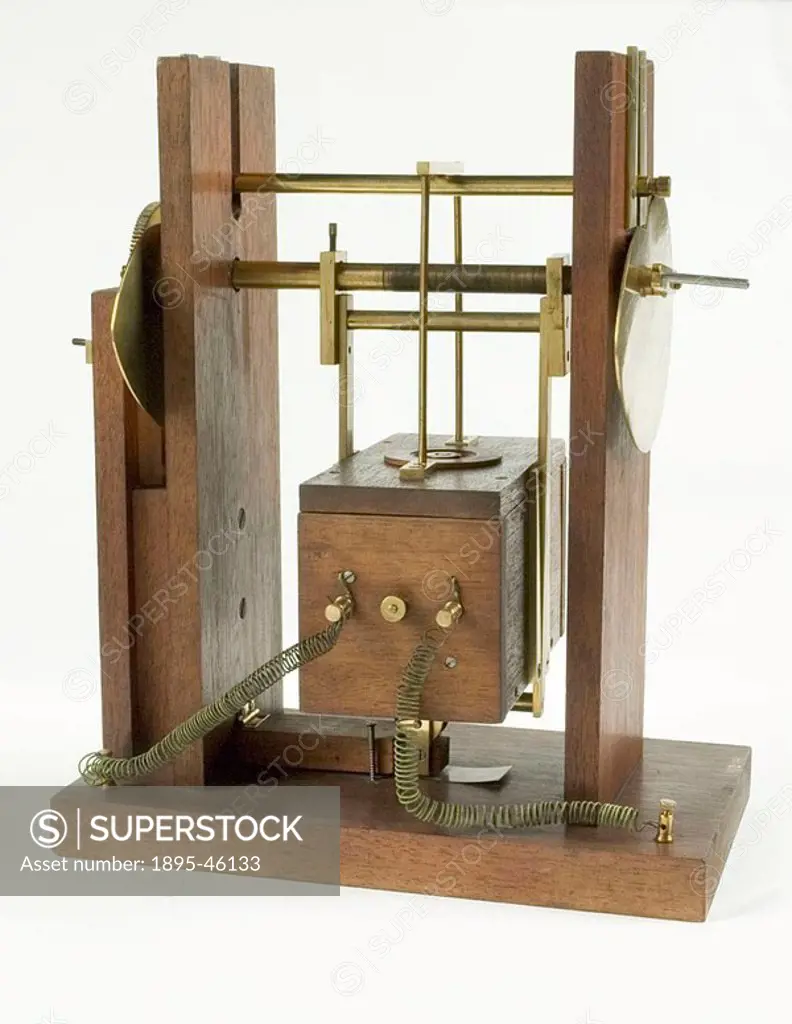 The scanning phototelegraph was invented by Shelford Bidwell 1848-1909 in 1881  This is his original apparatus the earliest television-related object ...