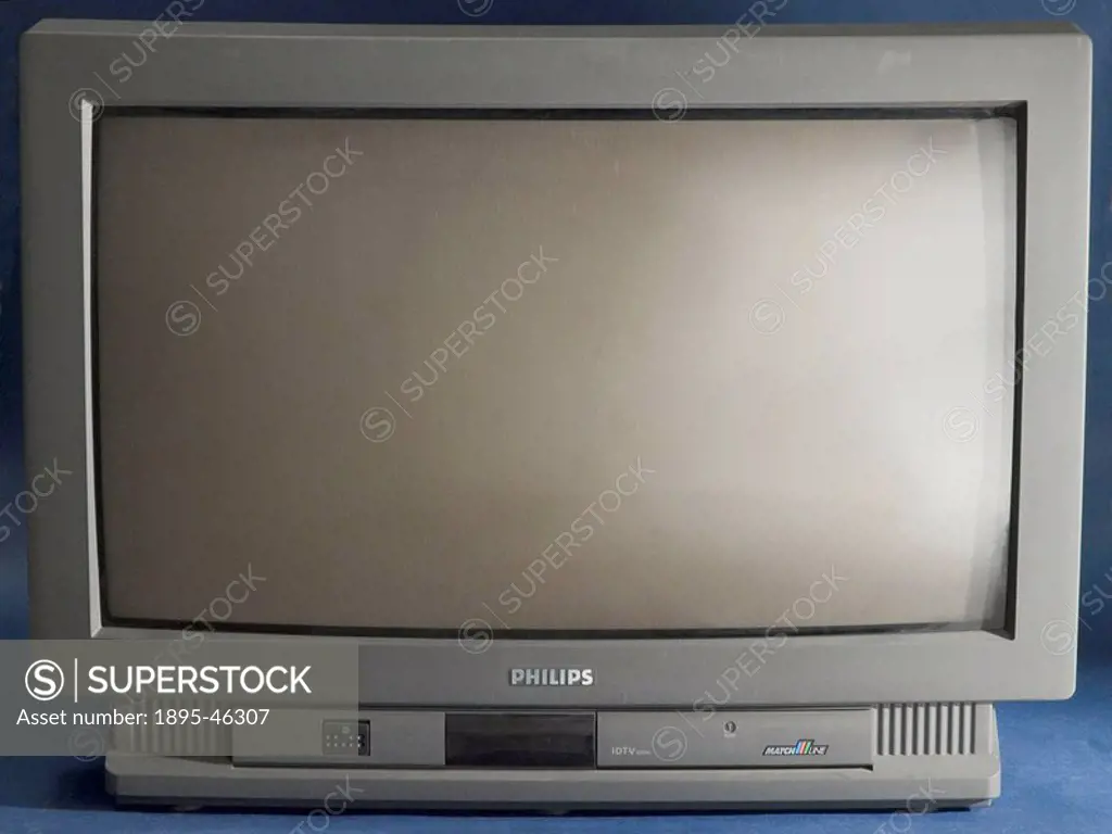 Philips 28ML8916 widescreen television receiver, c 1993 A Philips widescreen colour television set 
