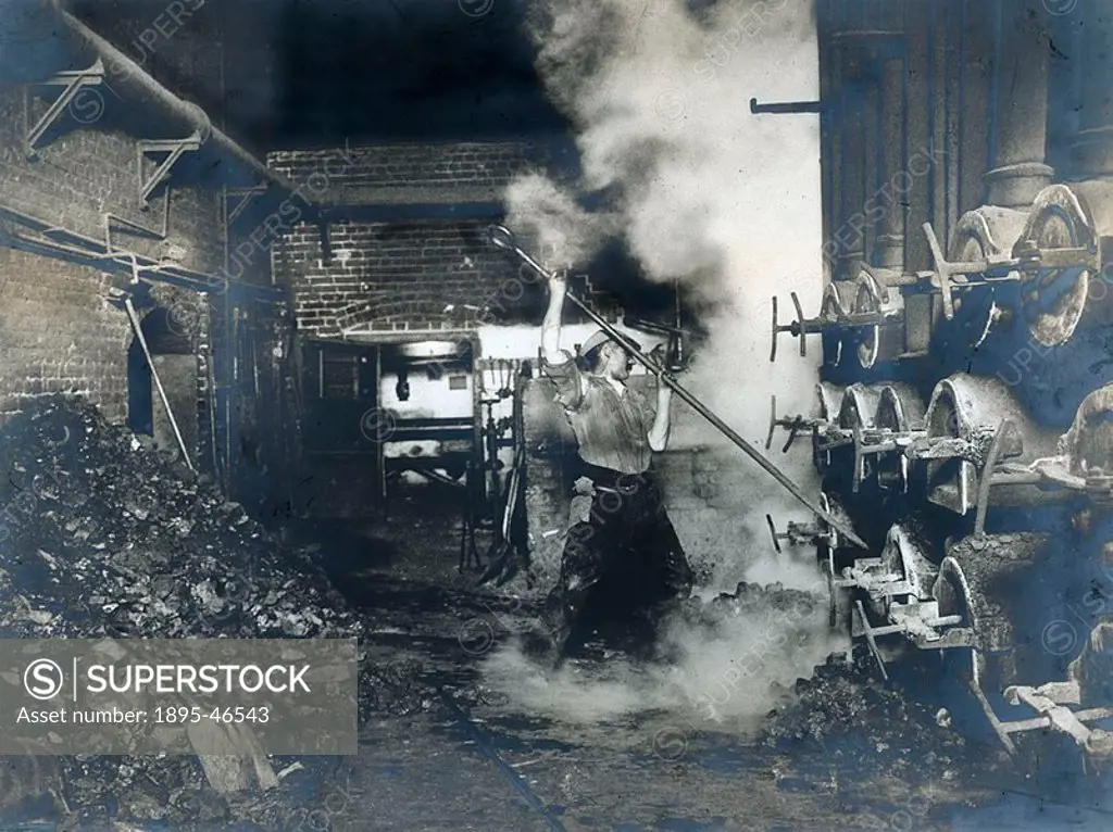 Photograph illustrating gas production