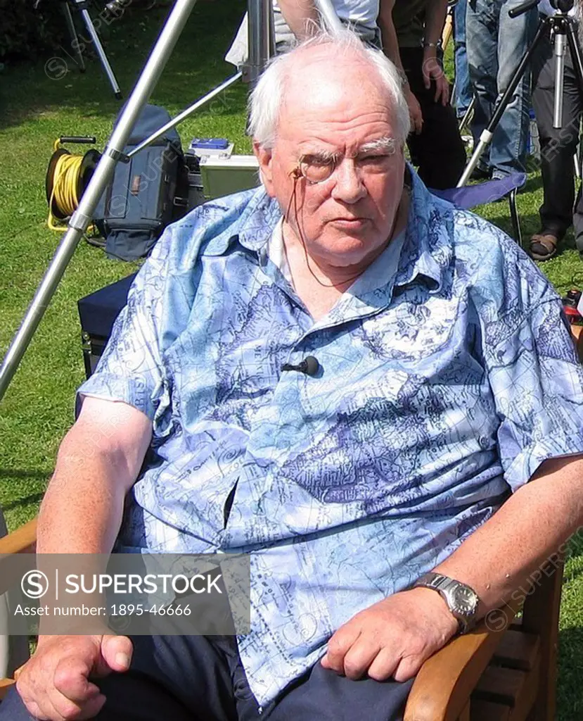 Astronomer Patrick Moore at Transit of Venus party, 8 June 2004 Sir Patrick Moore, host of the Venus transit party in the grounds of his observatories...