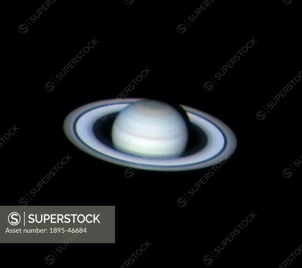 Saturn, 2005 This image of Saturn was taken on 19 March 2005 using a webcam attached to a 10-inch Newtonian telescope  Photograph by Jamie Cooper