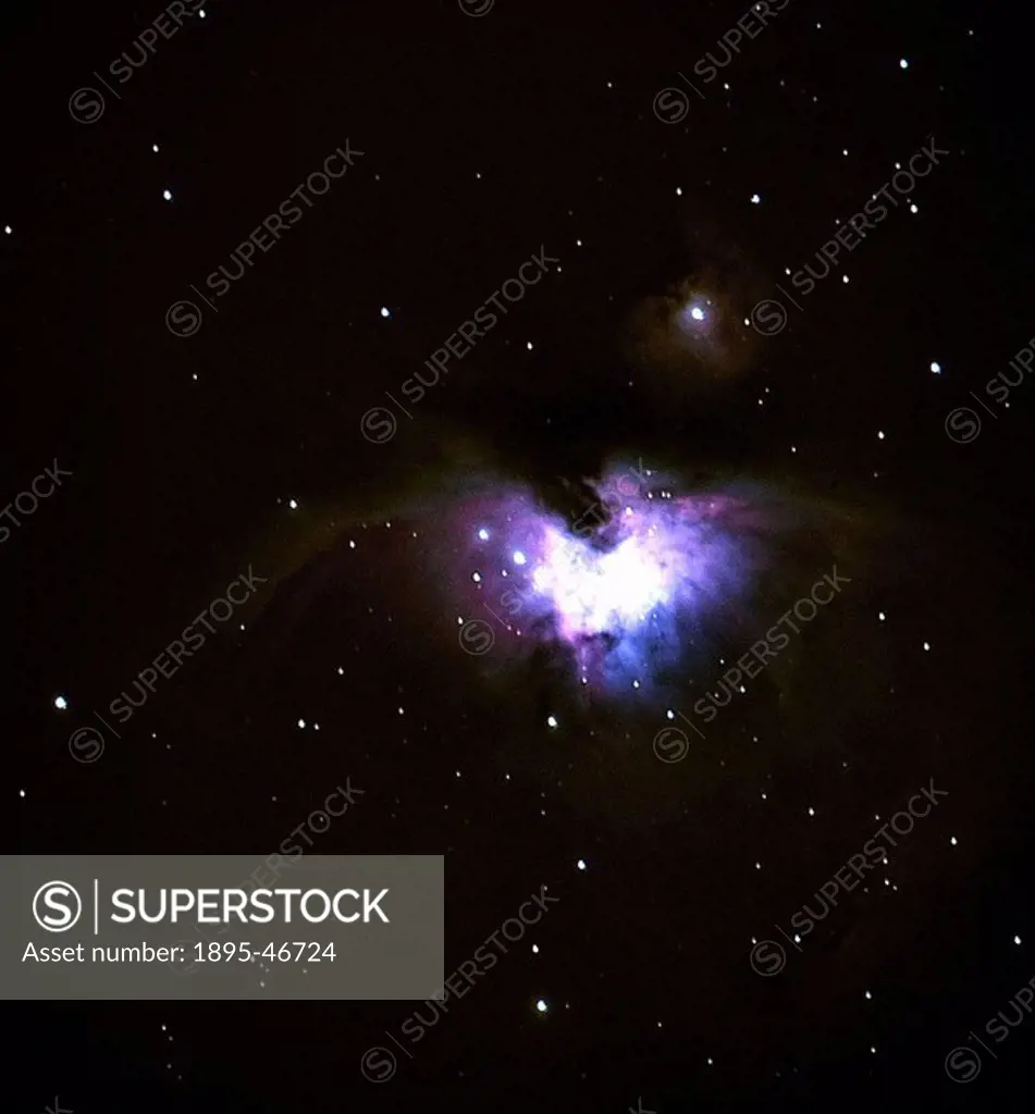 M42, 2005 This image of the Great Nebula in Orion M42 was taken using a digital SLR camera attached to a 14-inch Schmidt-Cassegrain telescope  Photogr...