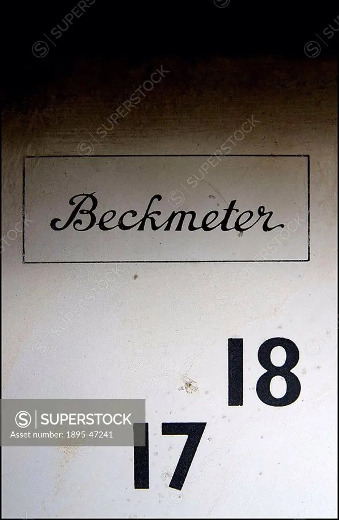 Beckmeter’, 3 February 2007 Detail of a petrol pump  Photograph by Richard Bosomworth