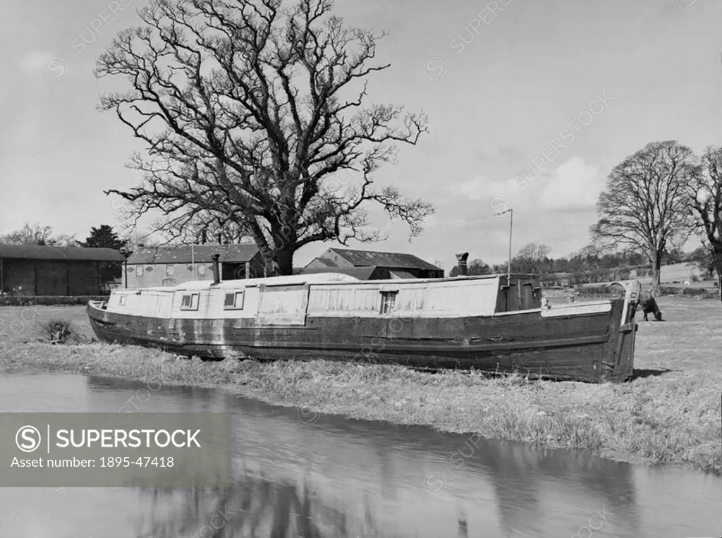 Packet boat on the Shropshire Union Canal Undated photograph of the Duchess Countess’, one of the original packet boats operated by the Duke of Bridg...