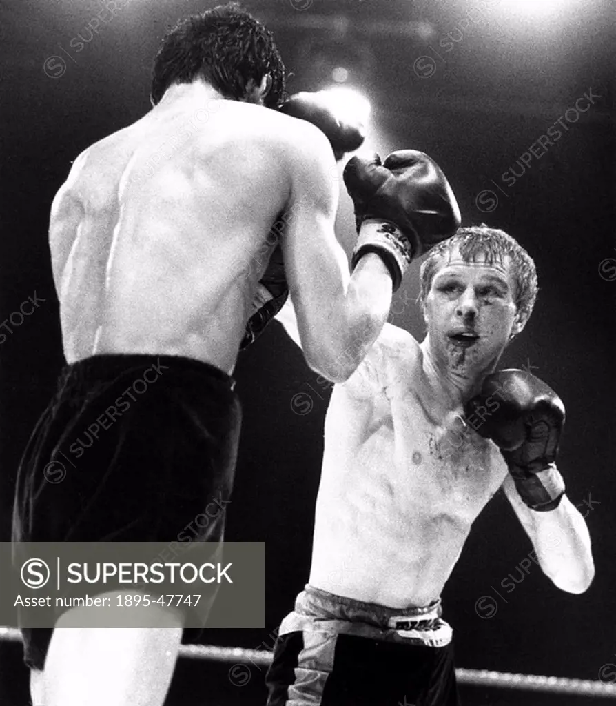 Watt vs Arguello, Wembley Arena, London, 20 June 1981 Scottish boxer Jim Watt vs Nicaraguan Alexis Arguello - Arguello won and became the new world ch...